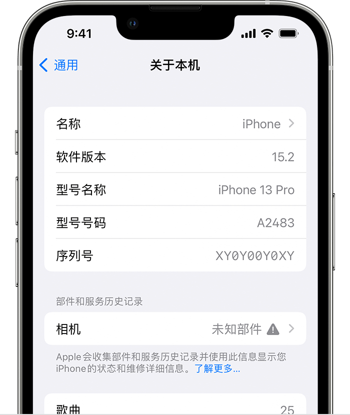 梁河苹果维修分享iPhone 出现提示相机“未知部件”是什么原因？ 